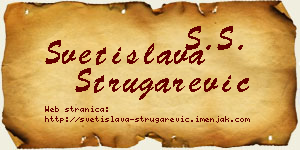 Svetislava Strugarević vizit kartica